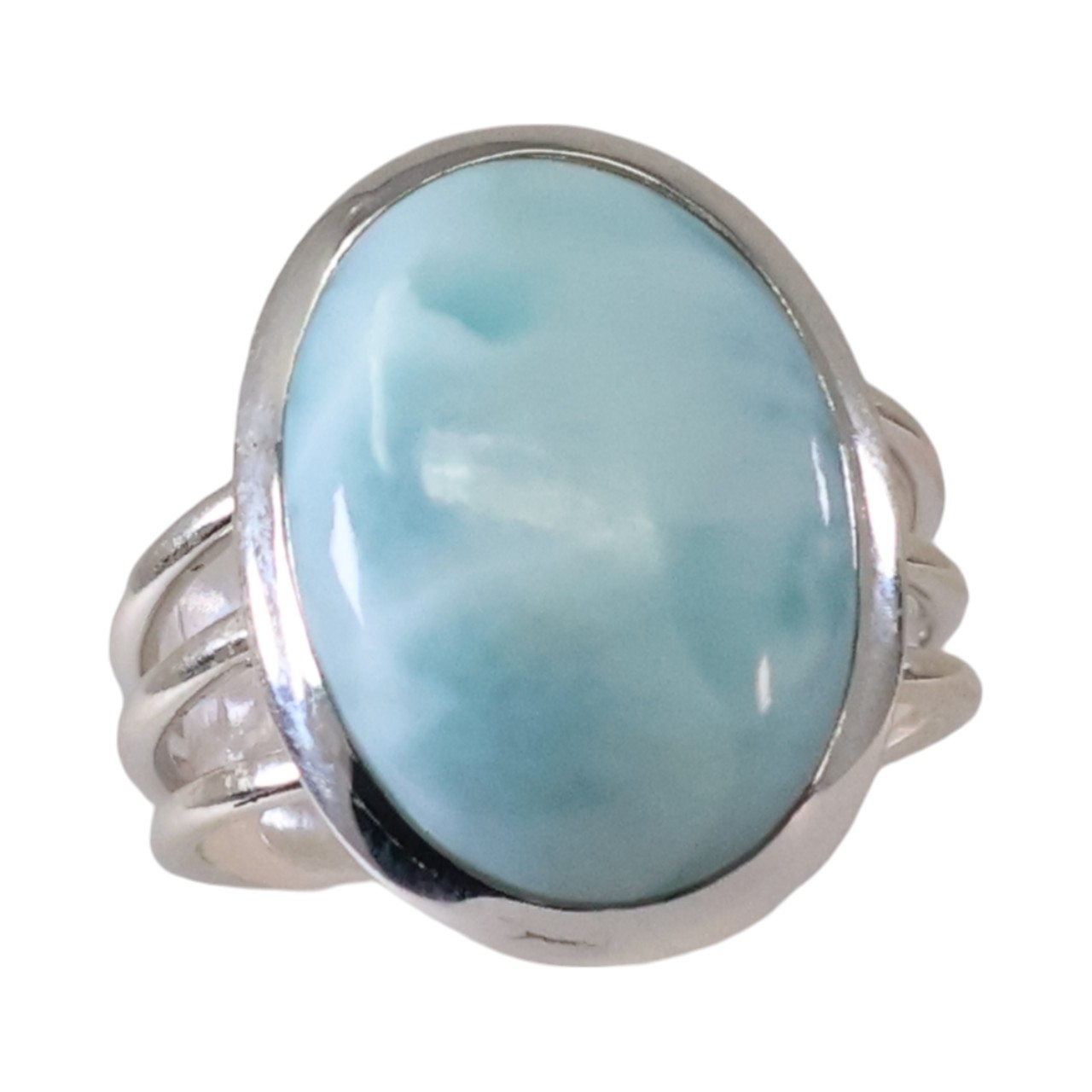 Stunning Silver Larimar Ring: Add Elegance to Your Style! - Image 3