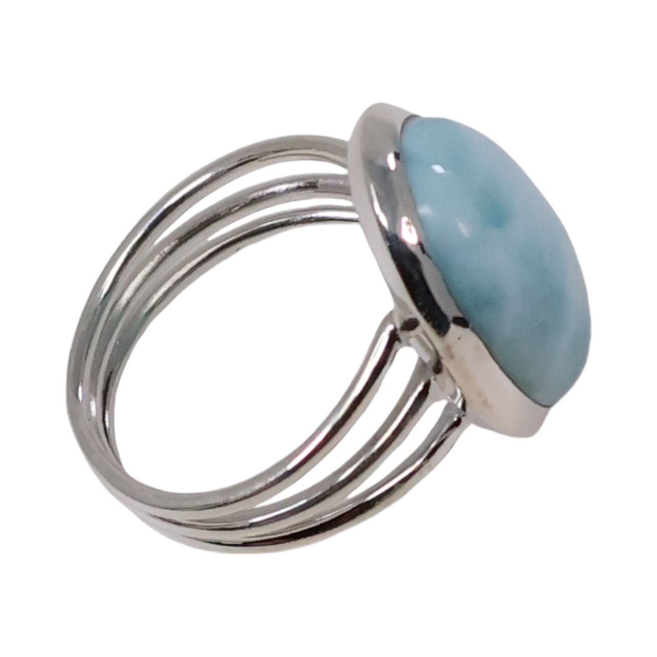 Stunning Silver Larimar Ring: Add Elegance to Your Style! - Image 5