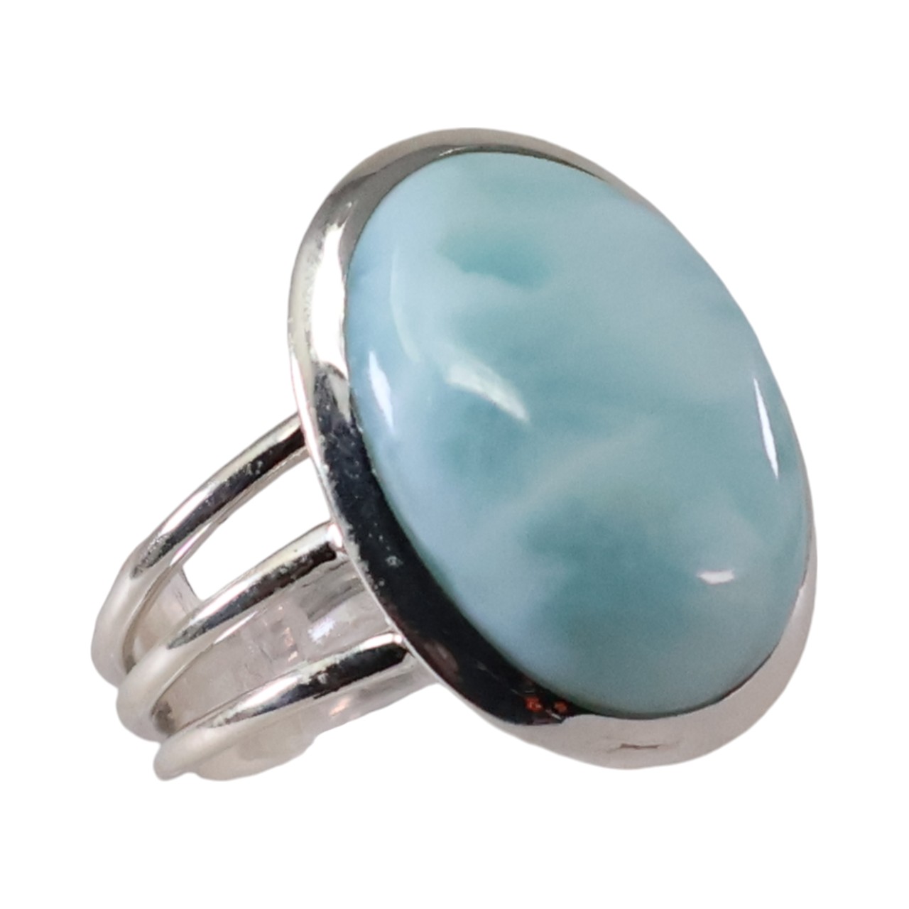 Stunning Silver Larimar Ring: Add Elegance to Your Style! - Image 4