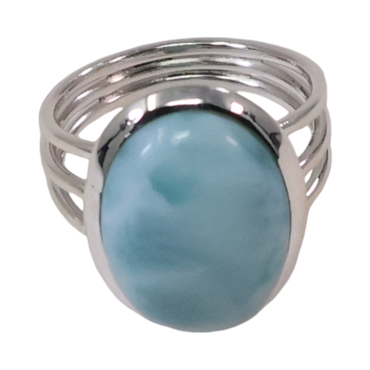 Stunning Silver Larimar Ring: Add Elegance to Your Style! - Image 6