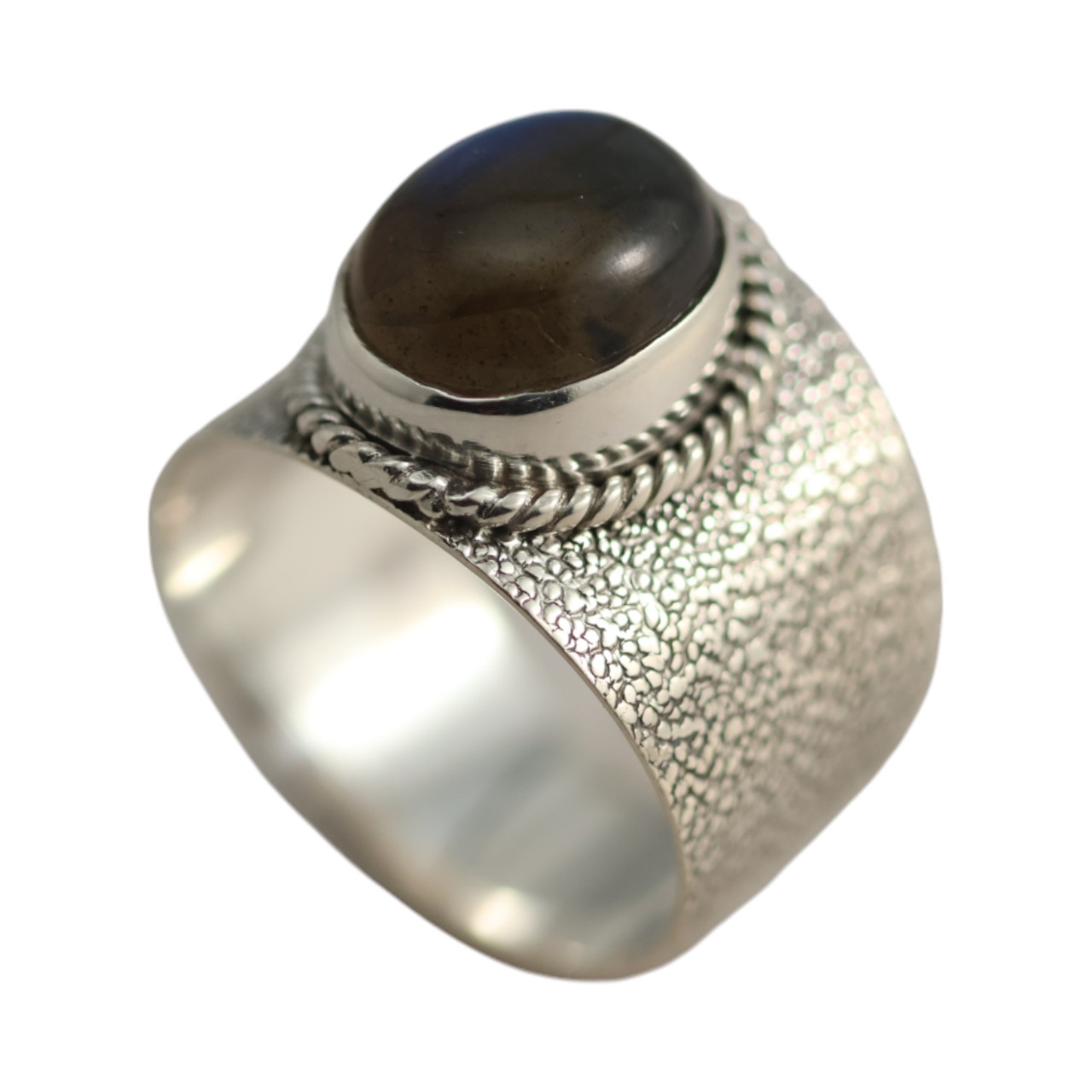 Discover the Sterling Silver Labradorite Ring: Sleek Style and Stunning Shine - Image 8