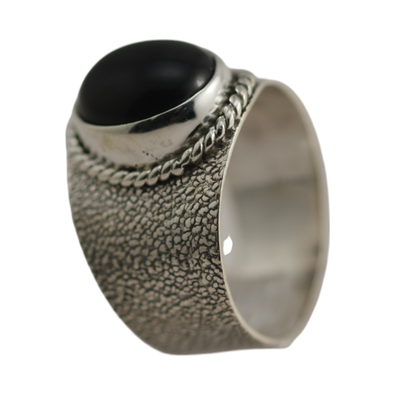 Sterling Silver Black Onyx Ring for a Bold Statement - Image 3