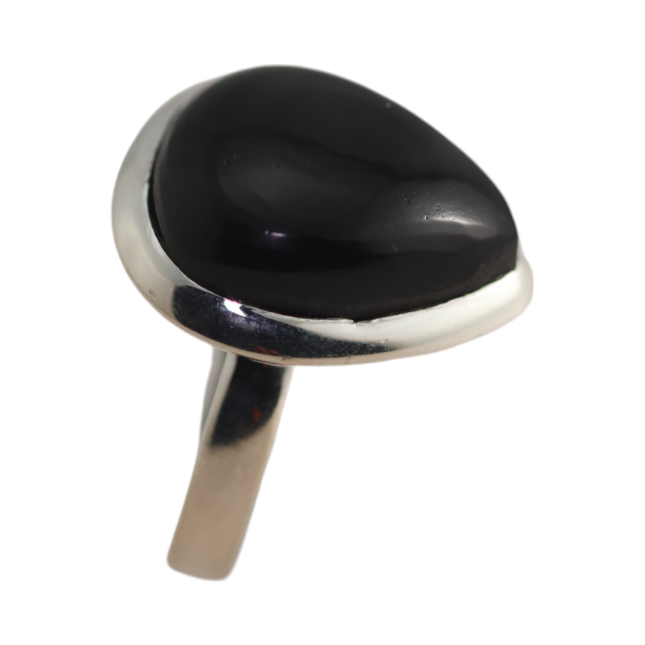 Elegance of our Tear Drop Shaped Black Onyx Ring | Limited Stock Available! - Image 3
