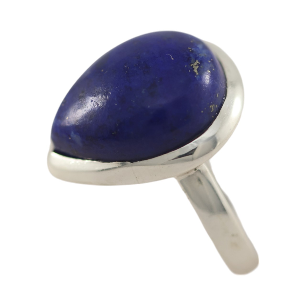Effortless Elegance: Pear Shape Lapis Lazuli Gemstone Ring for a Touch of Sophistication - Image 4