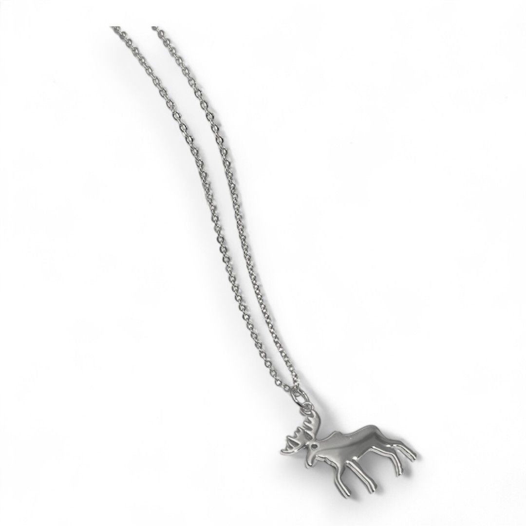 Elegant Moose Pendant Necklace – White Gold Plated Sterling Silver Christmas Jewelry Gift for Women - Image 6