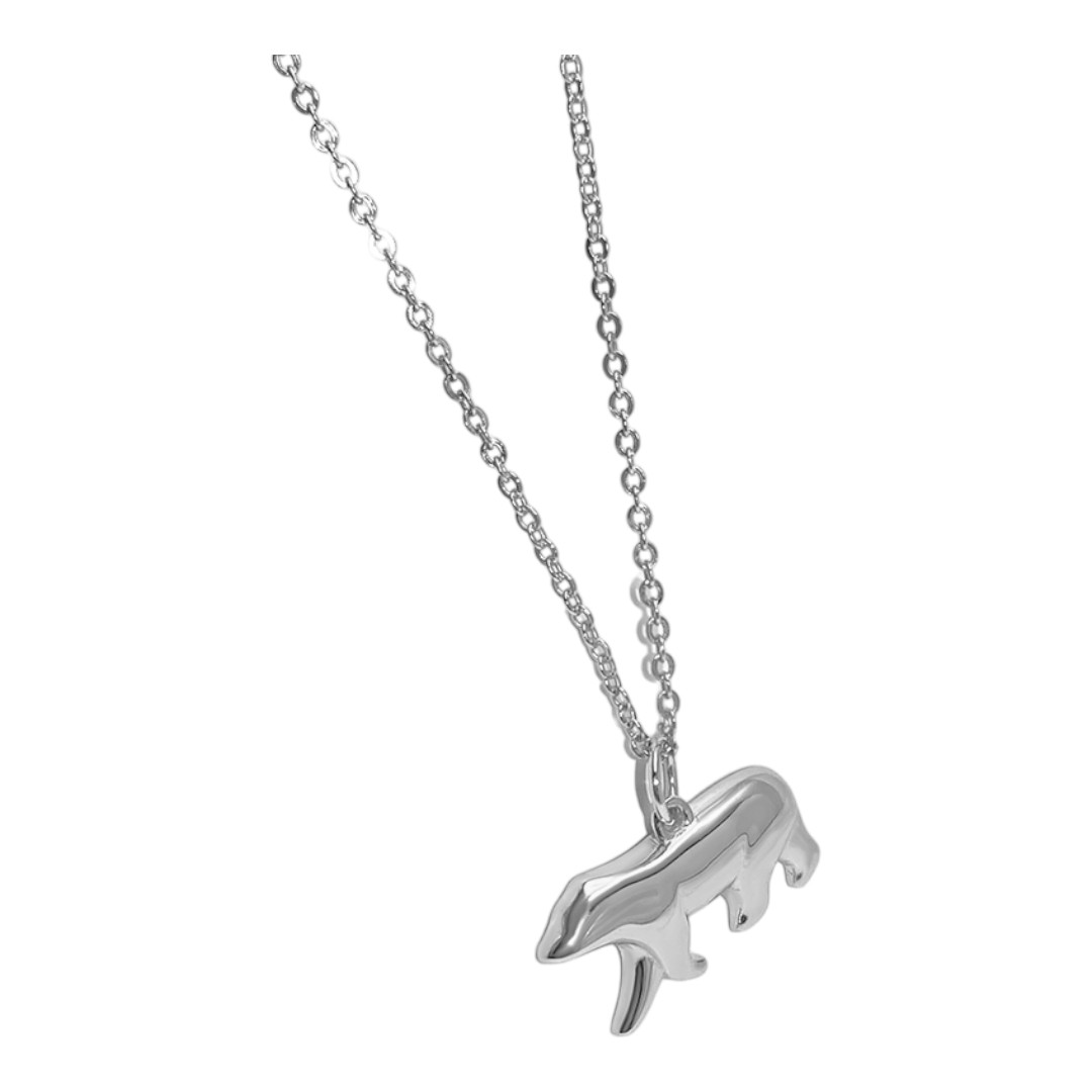 Polar Bear Pendant Necklace – White Gold Plated Sterling Silver | Unique Animal Jewelry Gift for Women - Image 5