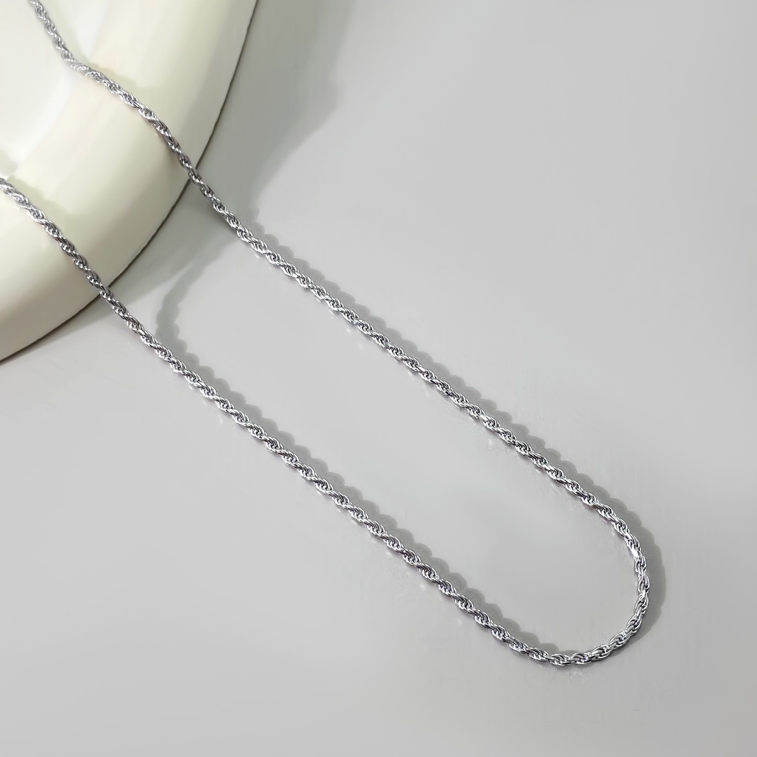 Rope-Style Chains: Stunning Silver Chain Necklaces | Elegant Jewelry for Men & Women - Image 3